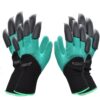 RZJZGZ Rubber,Plastic 2 Pairs Garden Gloves With Claws For Women RZJZGZ Rubber,Plastic 2 Pairs Garden Gloves With Claws For Women And Men Both Hands Gardening Work Gloves Garden Gloves Yard Work Safe Gloves For Easy Digging Planting, Green, Pack of 1
