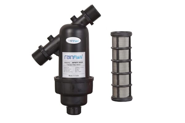 Rainflow Screen Filter for R.O. Filter, Garden Lawn, Drip irrigation Rainflow Screen Filter for R.O. Filter, Garden Lawn, Drip irrigation filter, Home or Apartment Water Tank (1inch)-120 Mesh/130 Micron | 6 Months Warranty | Made In INDIA