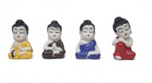 Resin Miniature Garden Toys Sculptures – Set of 4 Multi-Colour Resin Miniature Garden Toys Sculptures – Set of 4 Multi-Colour Decorative Kits for Indoor & Outdoor Plants, Fairy Garden Accessories, Terrarium Décor, Planter Ornaments