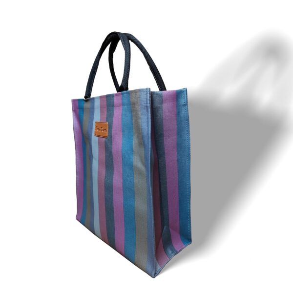 Reusable Multi-Purpose Shopping Bag With Handles For Kitchen Essentials, Grocery And Vegetable With Zipper Closer (33 x 30 x 13 CM)