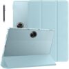 Robustrion Cover for OnePlus Pad Lite 11 inch Cover Case, Trifold Flip Cover Case for OnePlus Pad Lite Tablet Cover 11" with Translucent Back - Light Blue