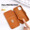 Royal Leather Magnetic Flip case Compatible with Oppo Reno 15c 5G / Reno15c 5G (Brown)