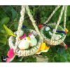 Rs Store Artificial Hanging Garden Decor Nest with 5 Birds Rs Store Artificial Hanging Garden Decor Nest with 5 Birds and Egg for Home Garden/Living Room/Office/Lawn Decoration Party Accessories (Multicolour) Gift, Resin (Pack of 2)