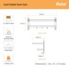 Ruhe®-Dual-Folding-Towel-Rack-Black-Premium-Grade-Stainless-Steel-Dual-Folding-Towel-RackTowel-HolderTowel-StandAccessories-for-Bathroom-and-Kitchen-24-Inches.jpg Ruhe® Dual Folding Towel Rack, Black | Premium Grade Stainless Steel Dual Folding Towel Rack/Towel Holder/Towel Stand/Accessories for Bathroom and Kitchen | (24 Inches)