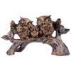 SAI TEERTH Textiles Owl Family Sitting on Tree Decorative Bird Showpieces Statue for Home Decor Living Room Bedroom Wall Shelf Table Top Garden Decoration Items -4