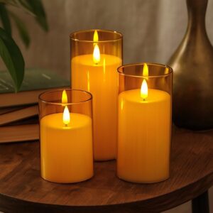 SATYAM KRAFT 1 Set (3 Pcs) LED Tea Light Candles SATYAM KRAFT 1 Set (3 Pcs) LED Tea Light Candles | Flameless, Smokeless, Unscented | for Gifting, Home Decor, Room Decoration Lights, Balcony & Festival, Wedding Decoration Items (1 Set)