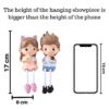 SATYAM KRAFT 1 Set Hanging Legs Romantic Couple Showpiece Cute SATYAM KRAFT 1 Set Hanging Legs Romantic Couple Showpiece Cute Boy Girl Figurine for Home Decor Living Room Bedroom Valentine Gift Wedding Anniversary Birthday Festival Decorative Statue