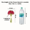 SATYAM KRAFT 2 Pcs Artificial Hydrangea Dahlia Flowers 7-Stem Faux Bunch Floral Bouquet For Home Decor Vase Pot & Living Room Bedroom Office Table Decoration Items (Vase Not Included)