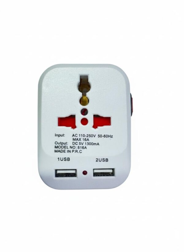 SBF-Plastic-Spice-3-Pin-Universal-Travel-1Adaptor-White-Set-of-1-White.jpg SBF Plastic Spice 3-Pin Universal Travel 1Adaptor (White) Set of 1 (White)