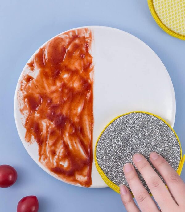 SCARPI Multipurpose Double-Sided Dishwashing Sponge Scrubber Pad | Kitchen & Bathroom Cleaning Tool | Reusable Foam Dish Cloth for Utensils, Sink & Home (Pack of 5)