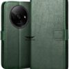 SHINESTAR Redmi A3 (2024) / Redmi A3x / Poco C61 Flip Back Cover | PU Leather Flip Cover Wallet Case with TPU Silicone Case Back Cover for Redmi A3 (2024) / Redmi A3x / Poco C61 - Unique Green