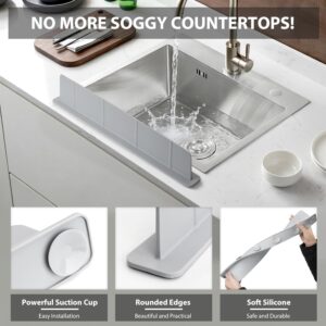 SHOPPOFOBIX Sink Splash Guard In Kitchen Pack Of 1 | SHOPPOFOBIX Sink Splash Guard In Kitchen Pack Of 1 | Silicone Splash Guard for Kitchen Island, Countertop, Stove & Sink Protection – Oil, Water, Stain Resistant, Easy Clean, Durable (2)