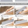 SHOPPOFOBIX Sink Splash Guard In Kitchen Pack Of 1 | Silicone Splash Guard for Kitchen Island, Countertop, Stove & Sink Protection – Oil, Water, Stain Resistant, Easy Clean, Durable (2)