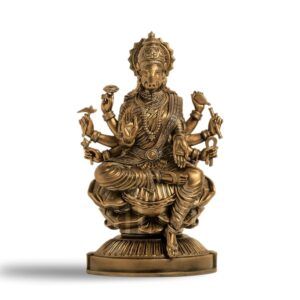 SILAII Goddess Varahi Amman Sculpture - Antique Bronze Finish, Handcrafted SILAII Goddess Varahi Amman Sculpture - Antique Bronze Finish, Handcrafted Statue for Puja Room, Home Decor, and Gifting (6 Inches)