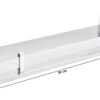 SILVER COIN Stainless Steel Wall-Mount Multipurpose Single Tier Shelf, Toiletries Holder, Kitchen Shelves, Bathroom Accessories for Homes, Hotels- Chrome Finish -(12 Inch, Single Rectagular Shelf)