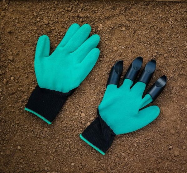 SINGHAL Garden Farming Gloves, Washable, with Right Hand Fingertips