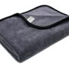 SOFTSPUN Microfiber Extra Large, The 500 GSM 50x80cm (19.5”x31.5”), Highest 70/30 Blend, Heavy Duty Drying Towel Ultra Absorbent Scratch-Free One-Pass Vehicle-Drying Cloth For Cars & SUVs,1-Pack, Grey