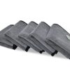 SOFTSPUN Microfiber Super Absorbent Small Wipes 500 GSM 20X30 Cms 5 Piece Grey! Highly Absorbent Lint and Streak Free Multi -Purpose Wash Cloth for Kitchen Window Stainless Steel Silverware.