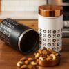 STEEPLE Stainless Steel Storage Containers Set of 2 | 750 STEEPLE Stainless Steel Storage Containers Set of 2 | 750 ml Steel Jars with Lid | Airtight Kitchen Canisters | Tea Coffee Sugar Container | Dry Fruit Box for Kitchen Storage