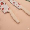 STYDIO Stainless Steel 3 Pieces Professional Kitchen Knife Set/Meat Knife/Chef STYDIO Stainless Steel 3 Pieces Professional Kitchen Knife Set/Meat Knife/Chef Knife with Non-Slip Handle Manual Sharpening for Home Kitchen Restaurant High Carbon Stainless Steel Knife (Beige)