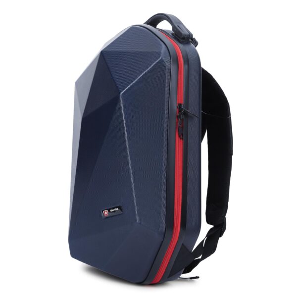 SWISS MILITARY Hard Shell Backpack for Men Women, Alien Series ABS Hardshell, Travel Laptop Bag Fits Up to 15.6 Inch, Stylish Office College School Backpack, Durable & Lightweight