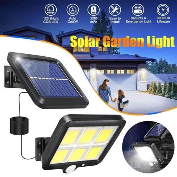 Sarjak-Solar-Lights-Outdoor-Motion-Sensor-Waterproof-120°-Lighting-Angle-Solar-Garden-Light-5-M-Cable-3-Lighting-Modes-Night-Spotlight-for-Garden-Wall-Outdoor-Yard-1-Solar-Light.jpg Sarjak Solar Lights Outdoor Motion Sensor Waterproof 120° Lighting Angle Solar Garden Light 5 M Cable || 3 Lighting Modes ||Night Spotlight for Garden, Wall, Outdoor, Yard (1, Solar Light)