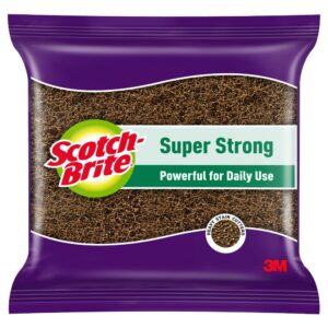 Scotch-Brite Super Strong Scrub pad for Everyday Tough Stains (Replacement Scotch-Brite Super Strong Scrub pad for Everyday Tough Stains (Replacement to Steel Scrubber for Kitchen)