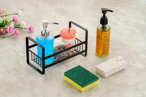 Self-Adhesive-Kitchen-Sink-Organizer-Rack-Wall-Mounted-Sponge-Holder-Basket-for-Detergent-Bottle-Scrubber-Brush-Rustproof-Steel-Storage-Rack-for-Bathroom-Kitchen-Use-Sponge.jpg Self Adhesive Kitchen Sink Organizer Rack | Wall Mounted Sponge Holder Basket for Detergent Bottle, Scrubber & Brush | Rustproof Steel Storage Rack for Bathroom & Kitchen Use (Sponge)