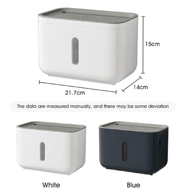 Self Adhesive Toilet Paper Holder for Bathroom with Mobile Stand, Wall Mounted Tissue Paper Holder, Toilet Paper Roll Holder for Bathroom, Bathroom Accessories (Navy Blue)