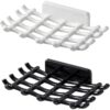 Self Draining Soap Dish Holder, Self-Adhesive Wall-Mounted Soap Case, Durable Self Draining Soap Dish Holder, Self-Adhesive Wall-Mounted Soap Case, Durable Bathroom Organizer – No Drill Soap Dispenser for Wash Basin, Soap Stand for Bathroom Accessories (Pack of 2)