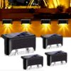Sensor Light for Home Outdoor Waterproof | Warm White Solar Sensor Light for Home Outdoor Waterproof | Warm White Solar Wall Lights for Garden, Balcony & Boundary Wall | Auto ON/Off | Solar Powered LED Lights (12, Standard)