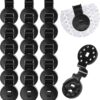 Shade Cloth Clips Heavy Duty Lock Grip for Sun Shade Shade Cloth Clips Heavy Duty Lock Grip for Sun Shade Net | Reusable Plastic Round Clamps for Garden, Greenhouse, Bird Net, Anti-UV Netting | Windproof Awning Fastener ((50 Pieces))