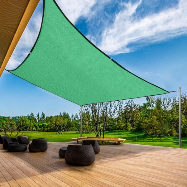 Shalimar Multipurpose Shade Net/Green Net - 75% Sunblock | UV Stabilized & Heavy Duty | Protection Net for Terrace, Lawn, Balcony & Greenhouse (10 ft x 10 ft) - Green