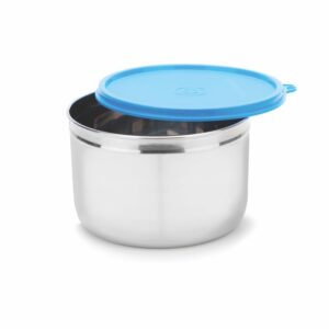 SignoraWareStore well Stainless Steel Storage Container | Airtight & Leakproof SignoraWareStore well Stainless Steel Storage Container | Airtight & Leakproof | Easy fit to bags | Keeps food Fresh & Odour free | Best for office Executives | Storing Leftovers (1.1 Ltr | Blue)