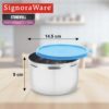 SignoraWareStore-well-Stainless-Steel-Storage-Container-Airtight-Leakproof-Easy-fit-to-bags-Keeps-food-Fresh-Odour-free-Best-for-office-Executives-Storing-Leftovers-1.1-Ltr-Blue.jpg SignoraWareStore well Stainless Steel Storage Container | Airtight & Leakproof | Easy fit to bags | Keeps food Fresh & Odour free | Best for office Executives | Storing Leftovers (1.1 Ltr | Blue)