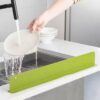 Silicone Sink Water Splash Guard 18.8 Inch | Waterproof Faucet Splash Protector for Kitchen & Bathroom Countertop | Green Color