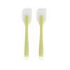 Silicone Spatula - Heat Resistant Flexible Spatula 450F with Stainless Steel Core - Food Grade Premium Good Grip Kitchen Utensils - Seamless, Heavy Duty, BPA Free (Set of 2, Green)