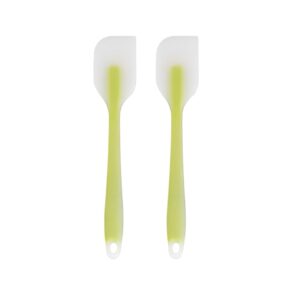 Silicone Spatula - Heat Resistant Flexible Spatula 450F with Stainless Silicone Spatula - Heat Resistant Flexible Spatula 450F with Stainless Steel Core - Food Grade Premium Good Grip Kitchen Utensils - Seamless, Heavy Duty, BPA Free (Set of 2, Green)