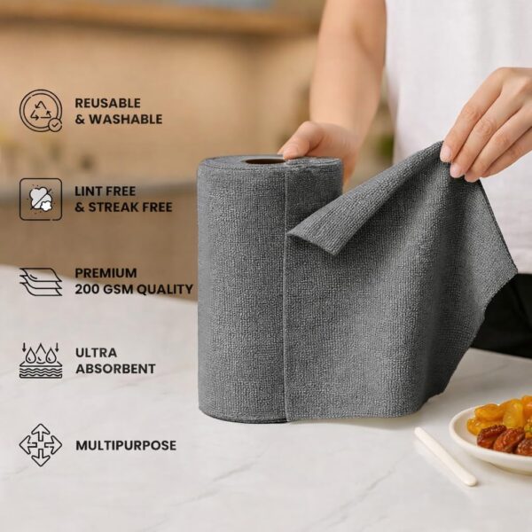 Sky-Microfiber-Cleaning-Cloth-Home-Essentials-Products-Roll-20Pcs-4000-Times-Washable-10X-Cheaper-Than-Paper-Kitchen-Towel-Roll-Ultra-Absorbent-Lint-Free-Microfiber-Cleaning-Cloth-for-Kitchen.jpg Sky Microfiber Cleaning Cloth Home Essentials Products Roll, 20Pcs, 4000 Times Washable - 10X Cheaper Than Paper Kitchen Towel Roll - Ultra Absorbent Lint Free Microfiber Cleaning Cloth for Kitchen