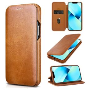 Smart Magnetic Closer Flip Cover for Oppo F27 Pro Plus 5G / Oppo F27 Pro+ 5G (Brown)