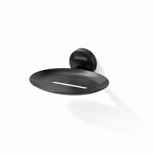 Soap Dish/Holder/Tray for Bathroom, Kitchen | Made with SS 202 | PVD Rose Gold Finish | Wall Mount Bathroom Accessories | Max Series (Black MATT)