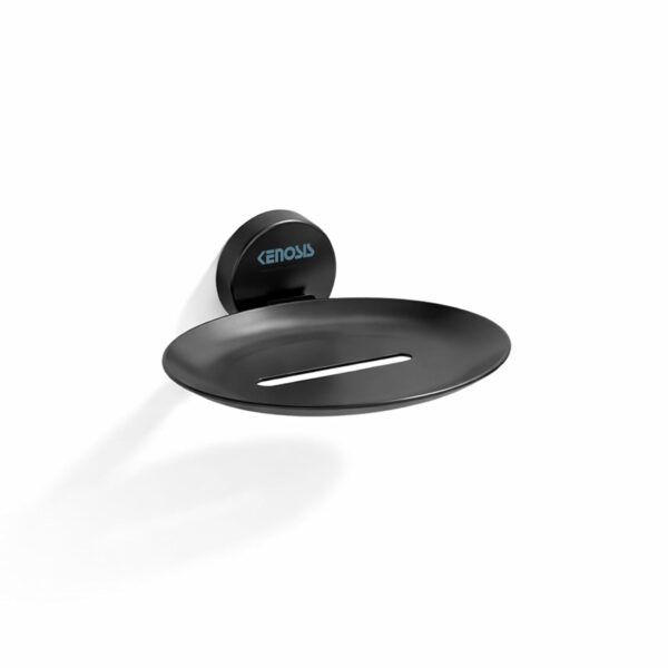 Soap Dish/Holder/Tray for Bathroom, Kitchen | Made with SS 202 | PVD Rose Gold Finish | Wall Mount Bathroom Accessories | Max Series (Black MATT)