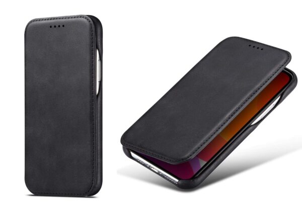Soft Leather Wallet flip case kick Stand with Magnetic Closure Lightweight Slim flip Cover for for Realme 12 Pro 5G / Realme 12 Pro Plus 5G / Realme P1 Pro 5G - Black