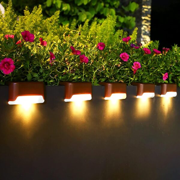 Solar Deck Lights For Best Entry way,back yard solar step Solar Deck Lights For Best Entry way,back yard solar step light Outdoor Waterproof decorative lights sensor light perfects for stairs, path, deck, garden, fence,and porch(Warm White) (12)