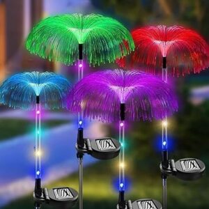 Solar Jellyfish Lights Garden Lights, 7 Color Changing, Waterproof Solar String Lights for Yard, Patio, Garden, Outdoor Party, Wedding, Birthday (6)