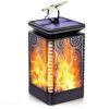 Solar Lantern Lights Dancing Flame Waterproof Outdoor Hanging Lantern Solar Solar Lantern Lights Dancing Flame Waterproof Outdoor Hanging Lantern Solar Powered Umbrella Led Night Lights Auto on Off Landscape Decorative for Garden Patio Deck Yard Path 1 Pack