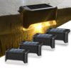Solar Light for Outdoor Garden Waterproof Home Wall Lights Solar Solar Light for Outdoor Garden Waterproof Home Wall Lights Solar Lamp for Stair Balcony Deck Terrace Decoration (Pack of 4)