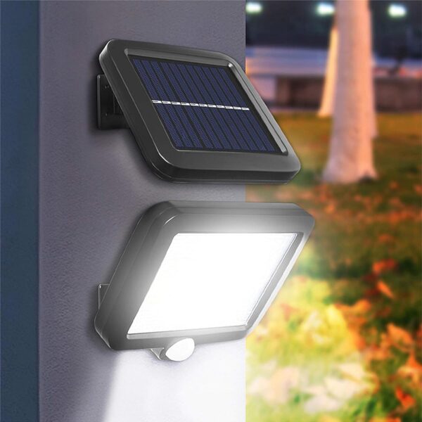 Solar Lights Outdoor Motion Sensor Waterproof 120° Lighting Angle Solar Garden Light 5 M Cable || 3 Lighting Modes ||Night Spotlight for Garden, Wall, Outdoor, Yard (1, Solar Light)