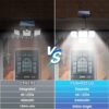 Solar Spotlights LED Outdoor Wall Lights, Auto-on at Night/Auto-Off by Solar Spotlights LED Outdoor Wall Lights, Auto-on at Night/Auto-Off by Day, 180° Angle Adjustable Solar Lights for Tree, Patio, Yard, Garden, Driveway, Pool Area