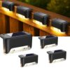 Solar Stair Deck Light for Outdoor Use, Waterproof Solar Powered Solar Stair Deck Light for Outdoor Use, Waterproof Solar Powered Step Light, Wall Mounted Deck & Staircase Lamp for Garden Balcony Pathway (8)